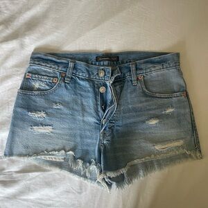 Abercrombie & Fitch Distressed Jean Shorts